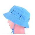 Light Brushed Cotton Twill Middle Stripe Bucket Hat